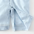thumbnail image 6 of Chenyin 8M-3T Boys Girls Onesies Pajamas for Newborn Baby V-Neck with Pockets Bodysuit Sleepwear Cotton Jumpsuit Pjs Short Sleeves Rompers Jammies for Summer, 6 of 9
