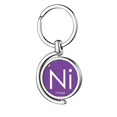 thumbnail image 1 of Chestry Éléments Période Table Transition Métaux Nickel Ni Rotation Porte-Clés en Métal Porte-Clés, 1 of 2