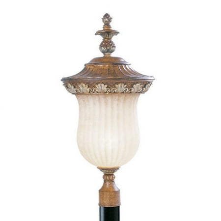 Livex Lighting 8494 Savannah 1 Light Outdoor Post Light - Venetian Patina