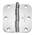 thumbnail image 3 of Cauldham (12 Pack) Heavy-Duty 3-1/2" Interior Door Hinges with 5/8" Radius Corners - Polished Chrome, 3 of 7