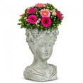 thumbnail image 3 of Set of 12 Woman With Flower & Fruits Headwear Planter, 3 of 3