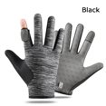 thumbnail image 1 of Outdoor Ice Silk Driving Cycling Nonslip Summer Gloves Thin Mittens Fishing Gloves Sun Protection BLACK, 1 of 8