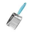 thumbnail image 2 of Pala de limpieza para arena de gatos Perfecl herramienta limpiadora de mango largo metal azul, 2 of 8