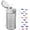 Gray, variant on Oldley Leak-Proof 12 oz Clear Motivational Tritan Plastic Water Bottles with Straw Lid & Stickers