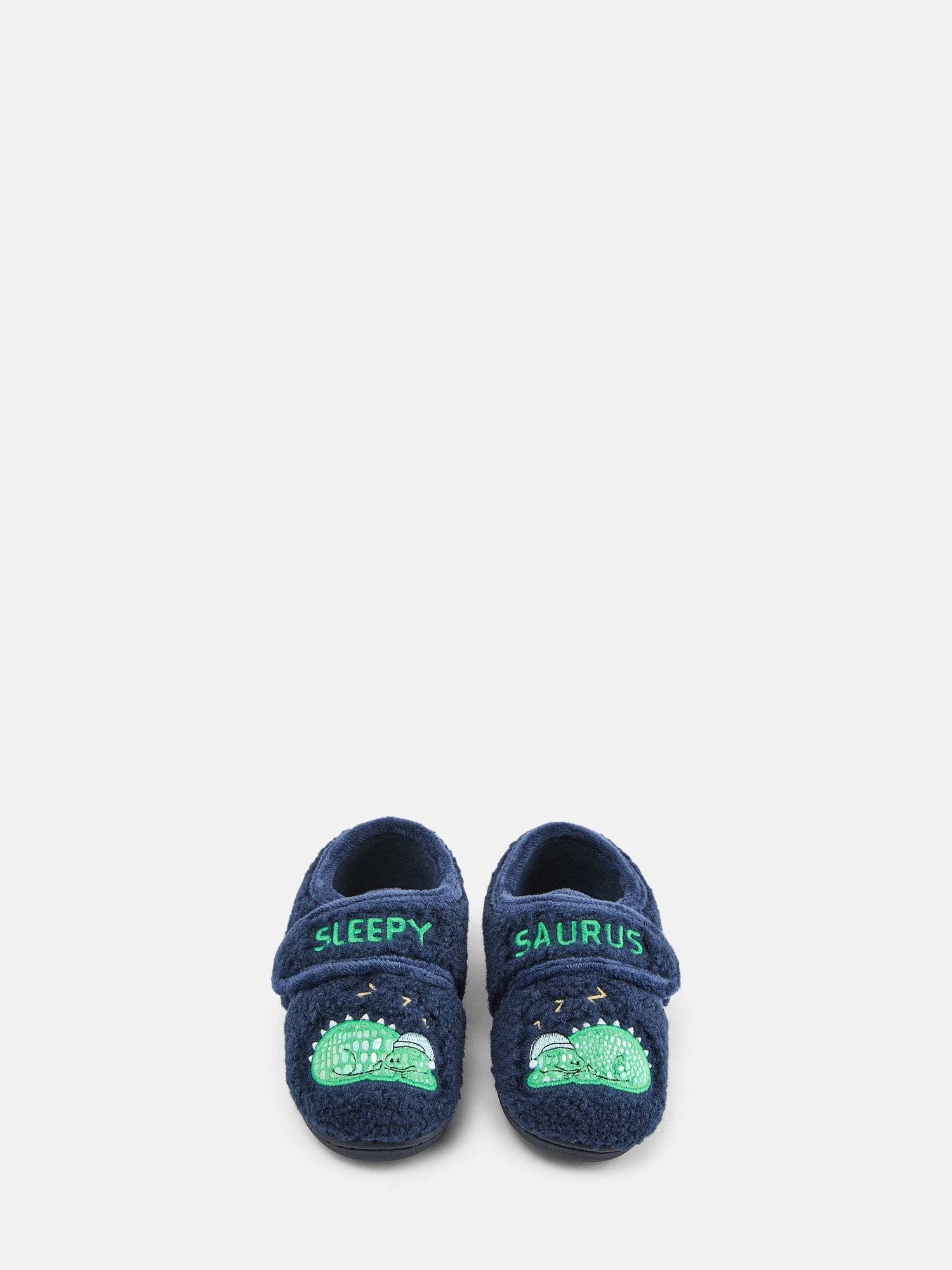 Wonder Nation Baby and Toddler Boys Embroidered Slippers