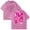 Pink, variant on AJ Lee Love Bites T-Shirt Cotton Wash Tee Women Men Short Sleeve Casual Crewneck Tee