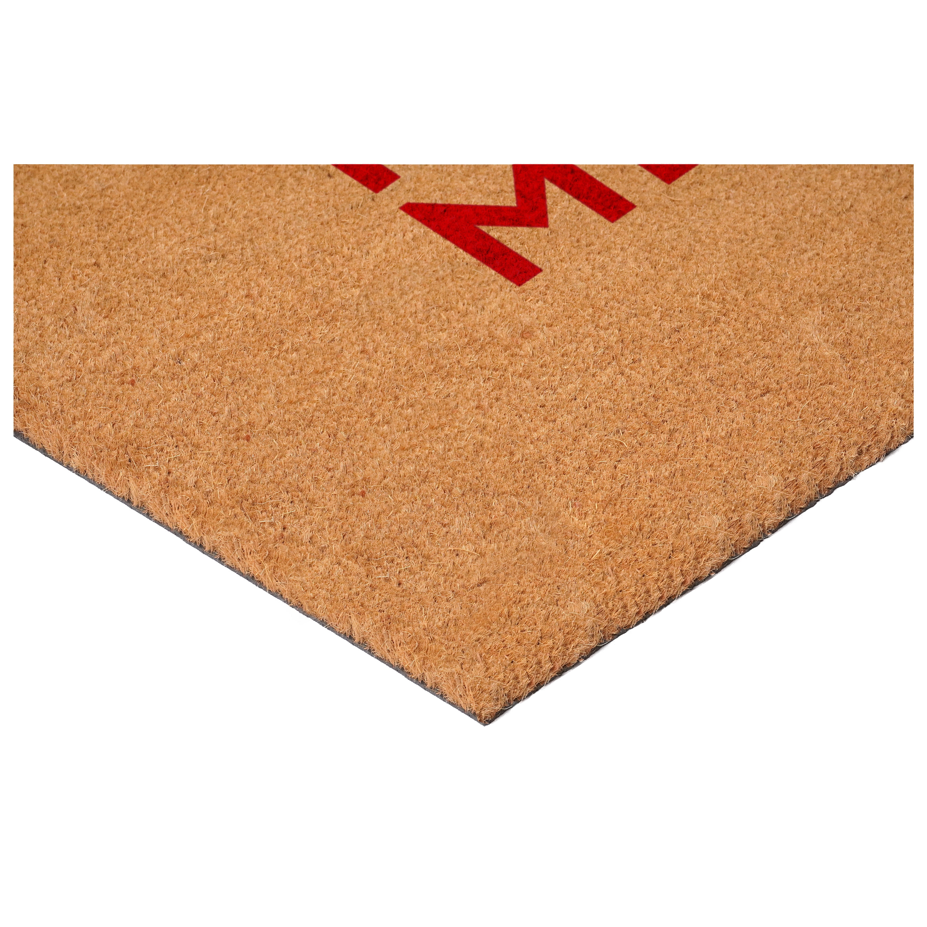 Red Modern Merry Doormat 17" x 29"