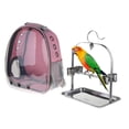 thumbnail image 1 of Pequeña para Mascotas, con Burbujas de Cápsula , Diseñada para Viajes, Senderismo, Caminar Y Al Rosado Yinane Portador de viaje de aves, 1 of 8