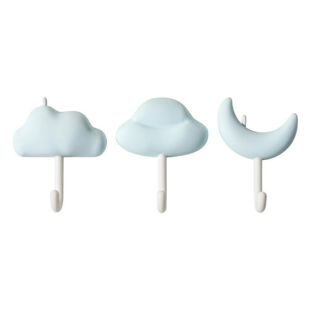 Ganchos de pared adhesivos resistentes | Se cuelgan sin taladrar y sin dañar | Ganchos resistentes para cocina, baño y dormitorio | Organizadores multiusos y prácticos para toallas y utensilios