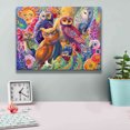 thumbnail image 4 of Epic Graffiti 'Owl Autonomy' by Laura Audi, Canvas Wall Art, 16"x12", 4 of 8