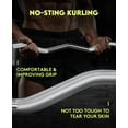 thumbnail image 6 of Olympic EZ Curl Barbell Bar, 47" EZ Curl Bar for Weight Lifting, Biceps, triceps, Back/Leg Muscle Group exercise,Chrome Curling Bar for 2 Inch Weight Plates,with 2 Spring Collars, 6 of 7