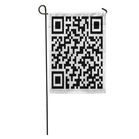 LADDKE Qr Code for Smartphone Scanning Symbol Ready to Scan Smart Garden Flag Decorative Flag House Banner 12x18 (Discount Code For Garden Best Buys)