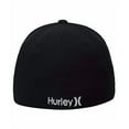 thumbnail image 2 of Hurley Men's Dri-Fit One & Only Flexfit Baseball Cap, Black/White, L-XL, 2 of 3