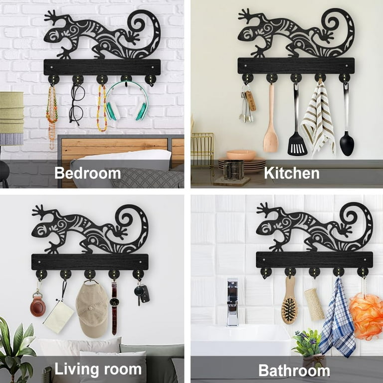 Metal Wall Mount Gecko Key Ring Hook Metal Wall Mount Gecko Key Ring Hook