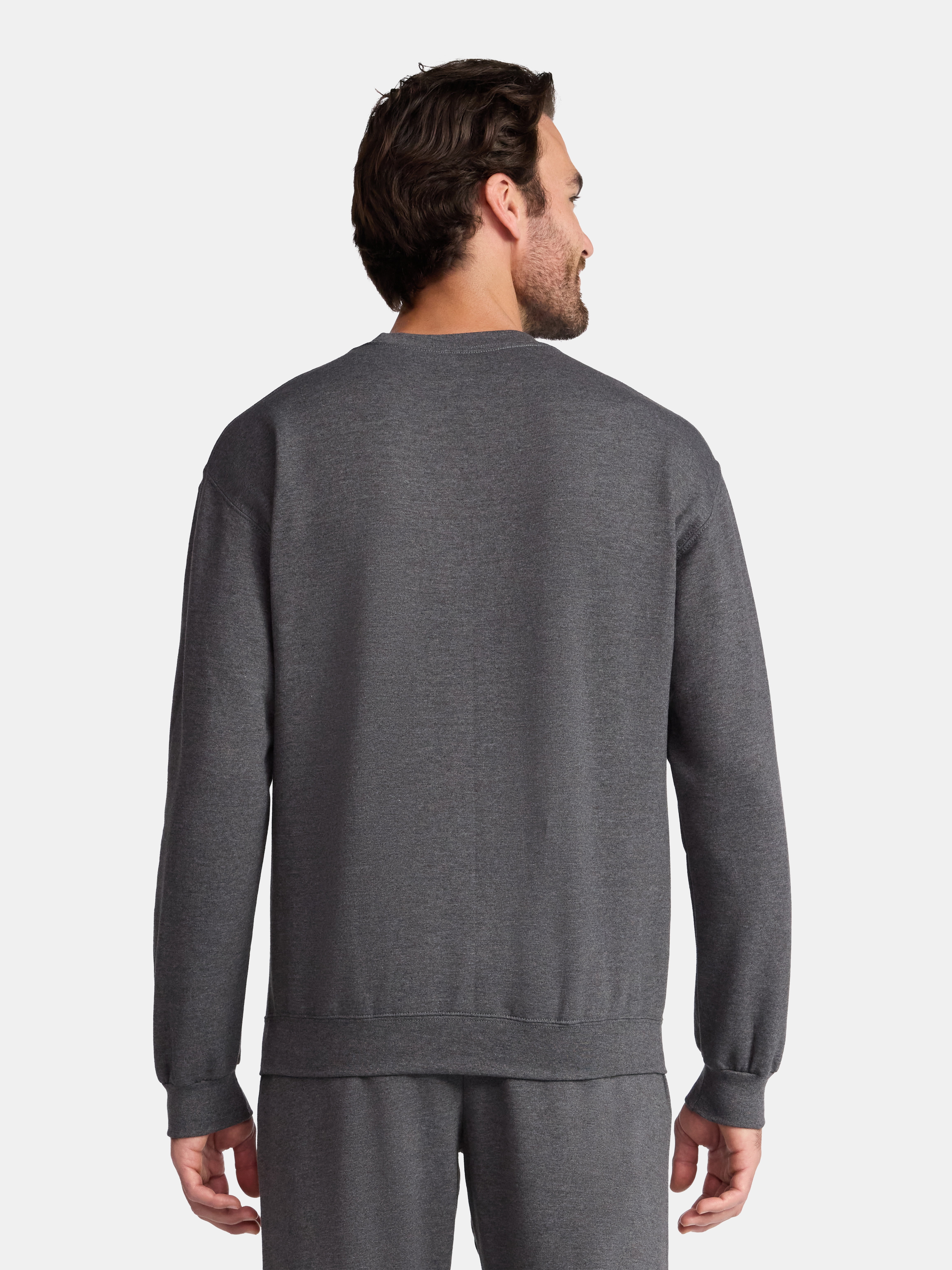 Athletic Works Fleece Crewneck Sweatshirt, Mens & Big & Tall Sizes XS-4XLT