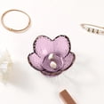 thumbnail image 3 of Bandeja para joyas Binoster de vidrio morado en forma de flor 9 x 9 x 4 cm, 3 of 9