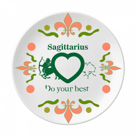 

Motivation Constellation Love Sagittarius Flower Ceramics Plate Tableware Dinner Dish