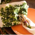 thumbnail image 3 of Ma Perle Maidenhair Collection 18"W x 18"H Green Polyester Napkins (Set of 2), 3 of 4