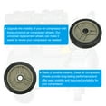 thumbnail image 3 of Unique Bargains 4" Universal Air Compressor Wheel with 0.5" Hole for Easy Mobility, Beige 2 Pack, 3 of 5