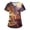 Light Brown,#131, variant on Scrub Tops for Women Halloween V Neck Funny Halloween Ghost Pumpkin Printed Spooky Scrub Shirts Horror Short Sleeve Scrubs Medical Nurse Workwear Nursing Uniform with Pockets,L