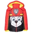 thumbnail image 2 of Paw Patrol Chase Toddler Boys Zip-Up Cosplay Winter Coat Puffer Jacket Red 5T, 2 of 5