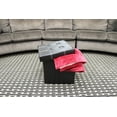thumbnail image 3 of Achim Collapsible Tufted Storage Ottoman, Faux Leather 15" x 15" x 15", 3 of 9