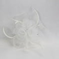 thumbnail image 4 of Bridal Flower Feather Hair Clip Fascinator Women's Day Wedding Races Headpiece White, 4 of 8