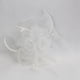 thumbnail image 4 of Diadema de boda con clip, tocado, flor para el cabello, pluma Blanco, 4 of 8