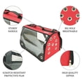 thumbnail image 6 of Small Pet Carrier for Small Dogs and Cats - Waterproof Soft Pet Travel Bag with Meshed Window - TSA Approved Pet Carrier for Cat Travel Bag - 7.9 x 13.8 x 7.9 Inch - Red, 6 of 8