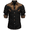 Cotton - Black & Brown, variant on Men's Western Shirt Rodeo Charro Long Sleeve Vintage Shirt Big and Tall
