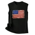 thumbnail image 4 of HEILAU Independence Day Shirts for Women American Flag Graphic Tees Sleeveless Tank Top America Print Shirt Tee Round Neck Loose T Shirt Vest Blouse Casual Tops Summer Tops, 4 of 5