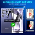 thumbnail image 5 of 2 Pack for Samsung Galaxy S24 Ultra Screen Protector, 9H Tempered Glass, Ultrasonic Fingerprint Unlock, Case Friendly for Samsung Galaxy S24 Ultra Tempered Glass Screen Protector 5G 6.8 Inch, 5 of 6