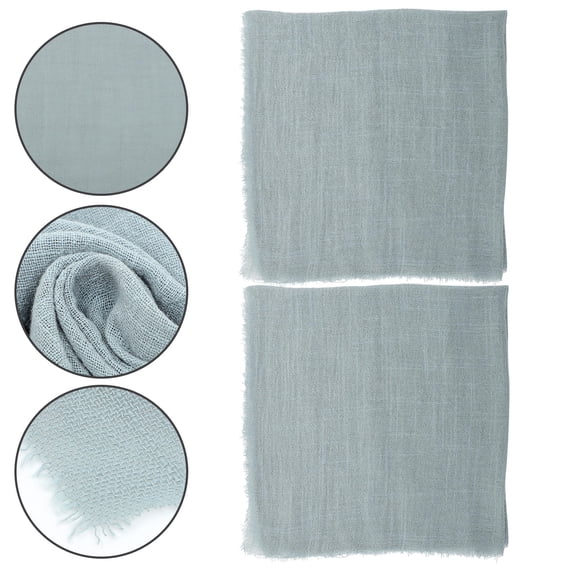 LOLIPPYY 12pcs Dark Grey Polyester Wedding Table Decorations, Reusable Party & Catering Supplies for Events