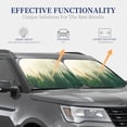 thumbnail image 4 of Bingfone Fog Forest Print 2-Piece Sun Shade Front Windshield - Foldable Car Front Window Sunshades For Most Sedans Suv Truck - Medium, 4 of 7