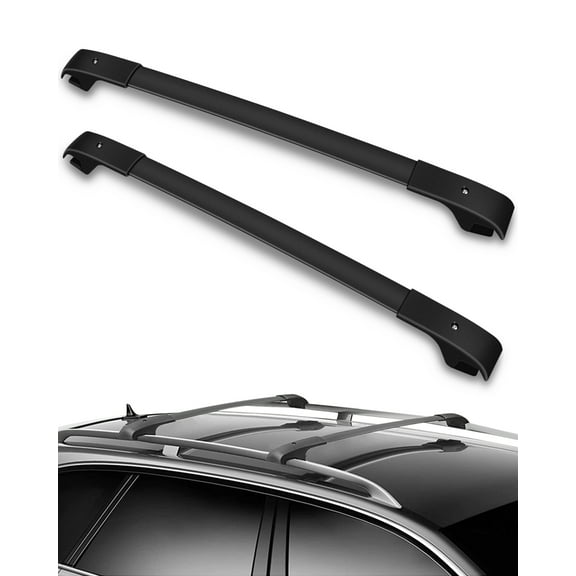 CCIYU Roof Racks for Jeep for Cherokee 2014-2021 Rooftop Luggage Canoe Kayak Carrier Rack Black Roof Rack Cross Bar - Fits Side Rails Models ONLY