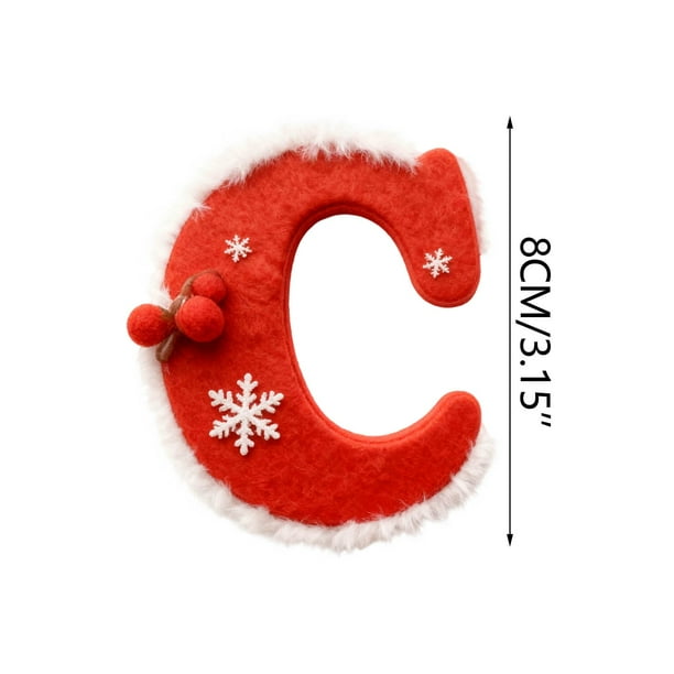 Decoraciones de Árbol de Navidad 26 Letras Personalizadas Colgante Colgante Ornamentos para Árbol de Navidad Árbol de Navidad Ornamentos
