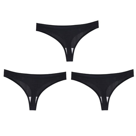 

TAIAOJING Seamless Thong For Women Fashion Basic Elastic Comfortable Solid Color Underwear Women s Brief
