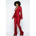 thumbnail image 2 of Yoga Shoulder Padded Ruched Stacked Jumpsuit M, 2 of 7