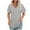 Gray, variant on DecSea Womens Striped T Shirts V Neck Short Sleeve Casual Tops Loose Fit Basic Tees with Curved Hem