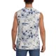 thumbnail image 4 of Balery Indigo Tie Dye Camisetas sin mangas para hombre, absorbe la humedad y protege contra el mal olor.-Medium, 4 of 7