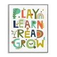 thumbnail image 5 of Stupell Industries Play Learn Read Grow Children's Typography Rainbow Flowers, 16 x 20,Design by Lisa Perry Whitebutton, 5 of 5