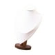 thumbnail image 2 of Exhibidor de collares Busto elegante para mujer Base de madera Soporte de cadena colgante estable Blanco Grande, 2 of 9