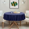 thumbnail image 3 of Clear Plastic Round Tablecloth Vinyl PVC Table Cloth Protector Oil Spill Proof Wipe Clean Table Cover for Dining Tables Parties Camping Crystal Clear, 3 of 7