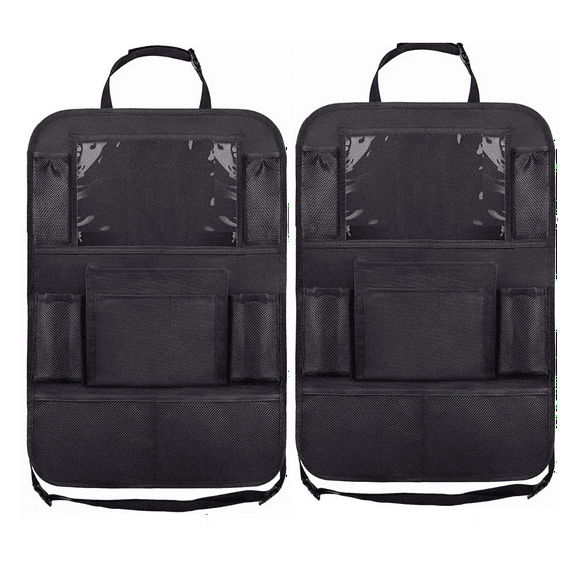 Organizador Para Asiento Trasero Para Auto Universal 2 Uds Negro