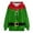 Green, variant on Bibifish Womens Hoodie Green Red Elf Costume Print Hooded Sweatshirts Drawstring Soft Holiday Party Casual Christmas Festive Hoodie With Pocket