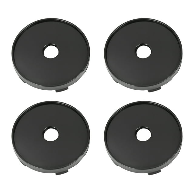 Unique Bargains 4 Pcs Noir 60mm Dia 5 Clips Enjoliveurs de Moyeu Central de Roue de Voiture
