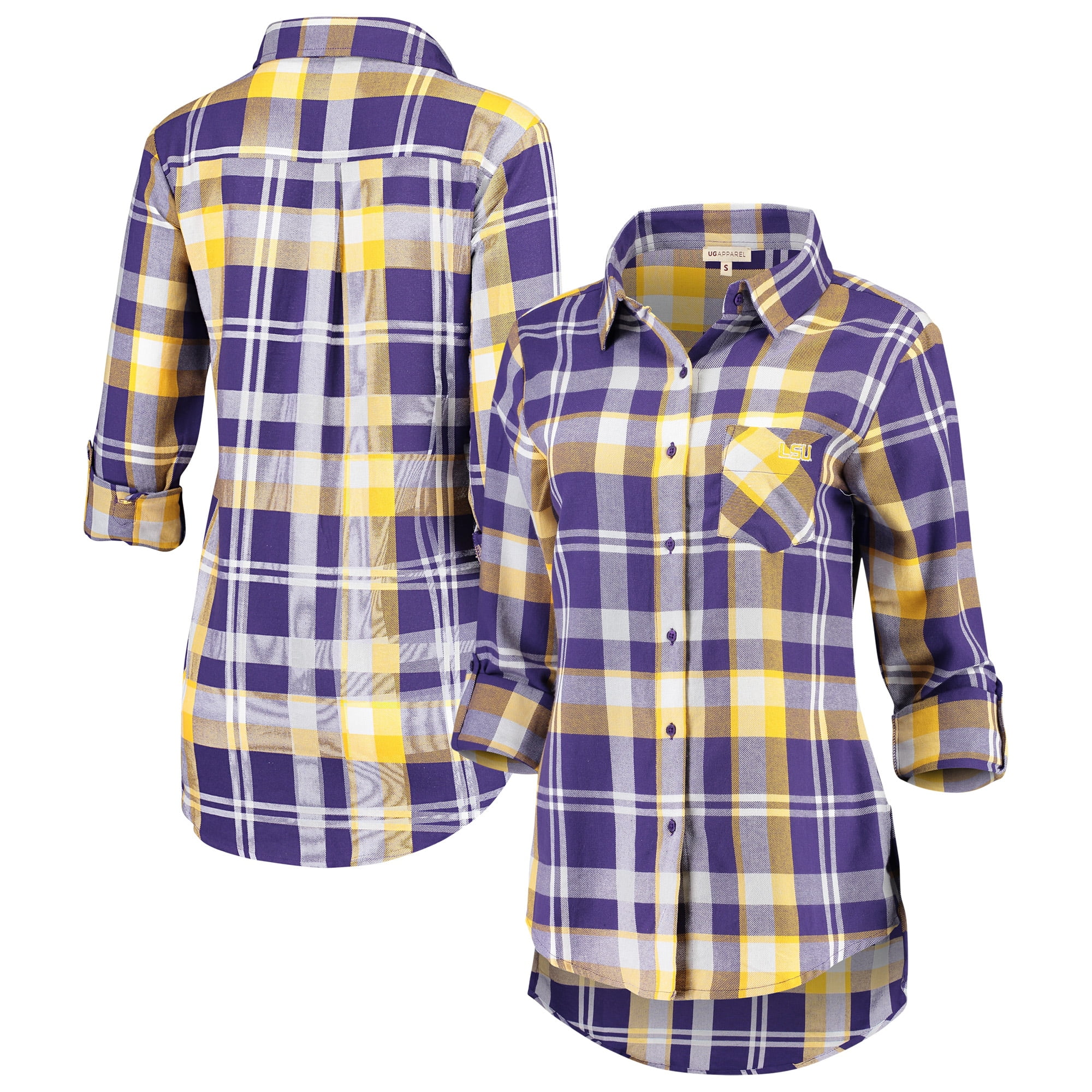 lsu plaid shirt