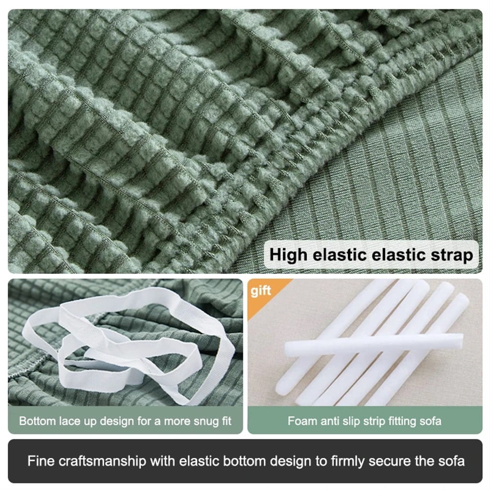 Elastic Sofa Covers For Living Room Geometric ArmChair Knitted Corn Grid Fabric Sofa Slipcovers Chair Protector