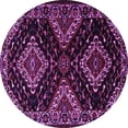 thumbnail image 1 of Ahgly Company Indoor Round Persian Purple Traditional Area Rugs, 7' Round, 1 of 4