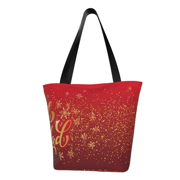 Bingfone Merry Christmas Women Shoulder Tote Bags Casual Bag Ladies Shopping Handbag